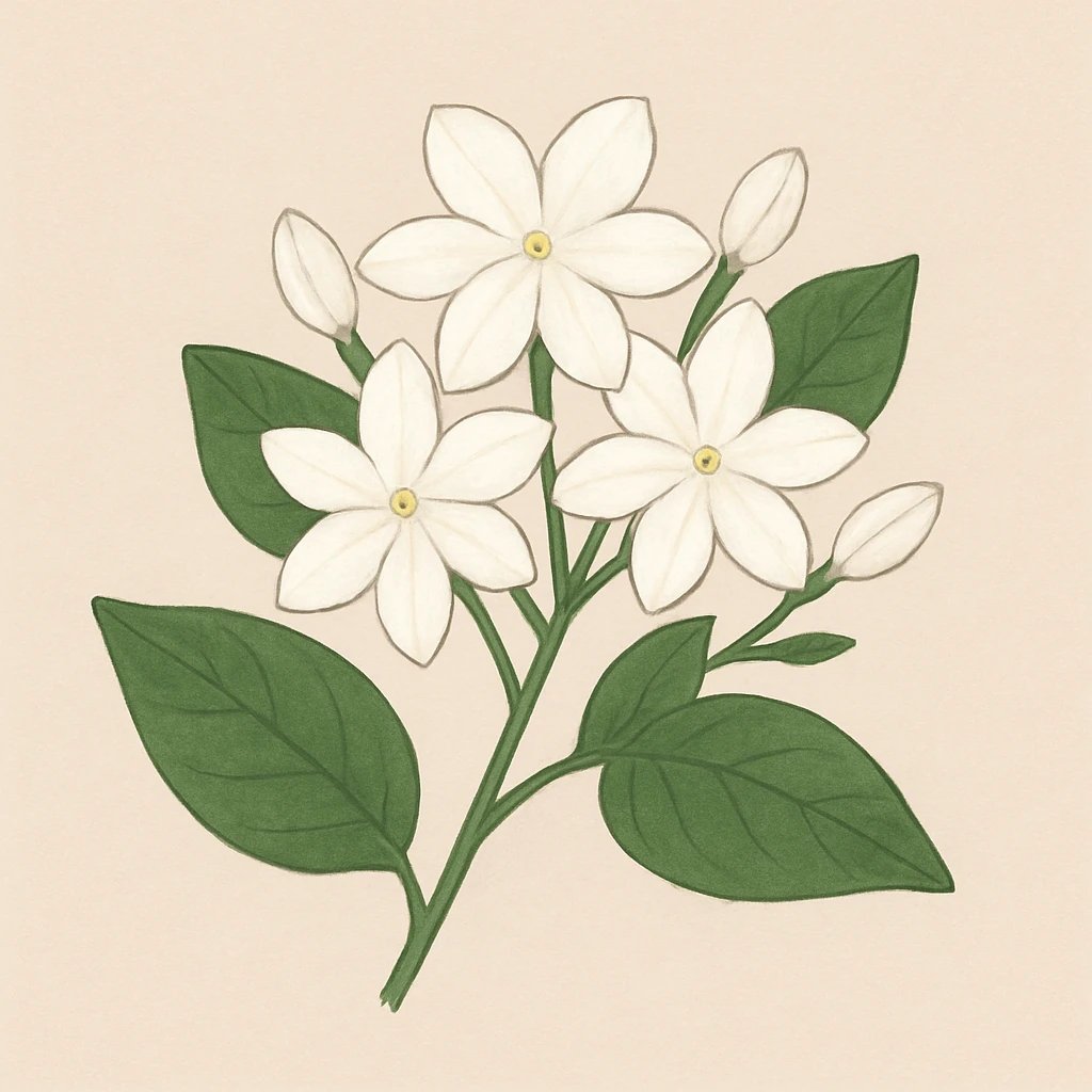 Picture of White Jasmine note