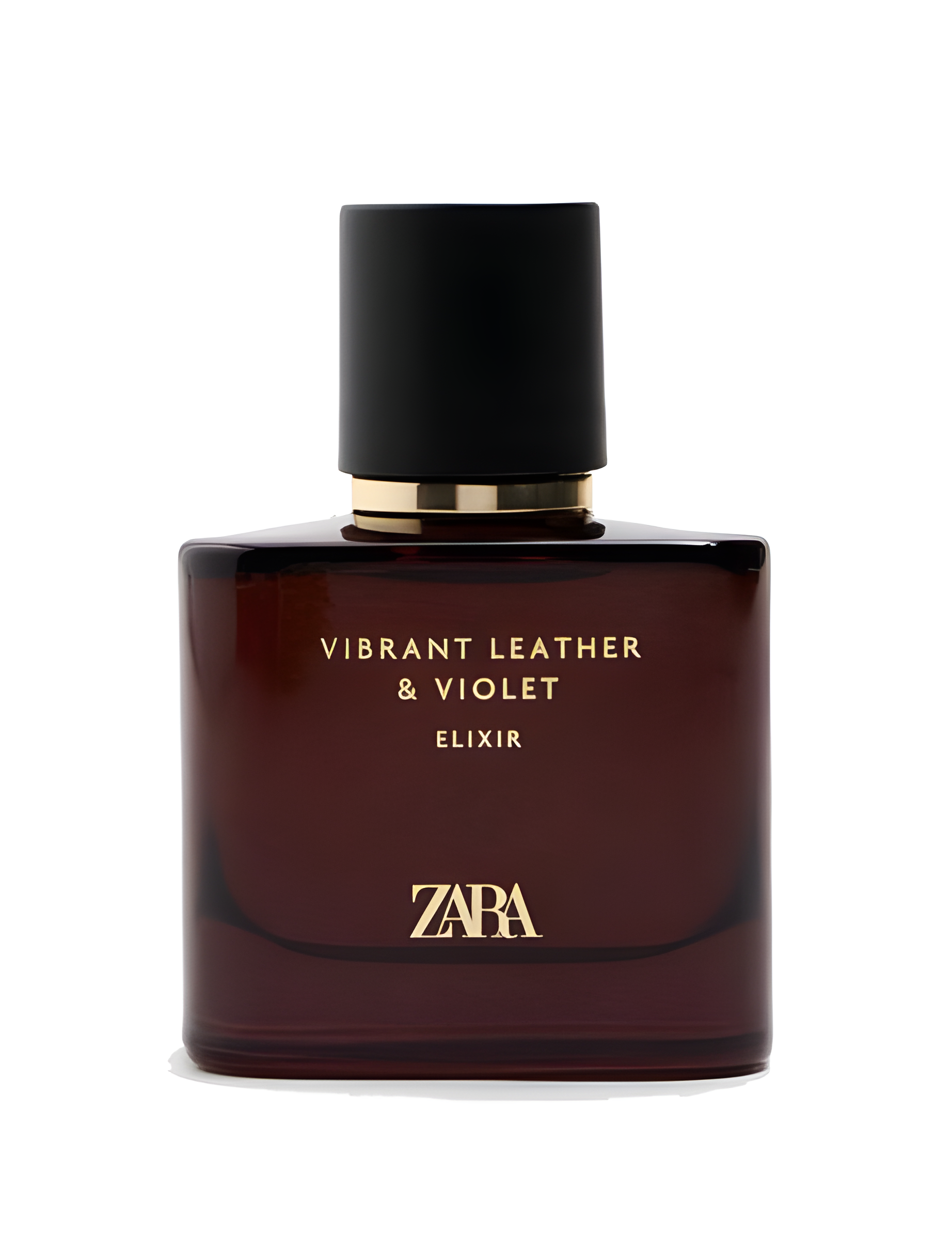 Vibrant Leather & Violet Elixir by Zara perfume bottle