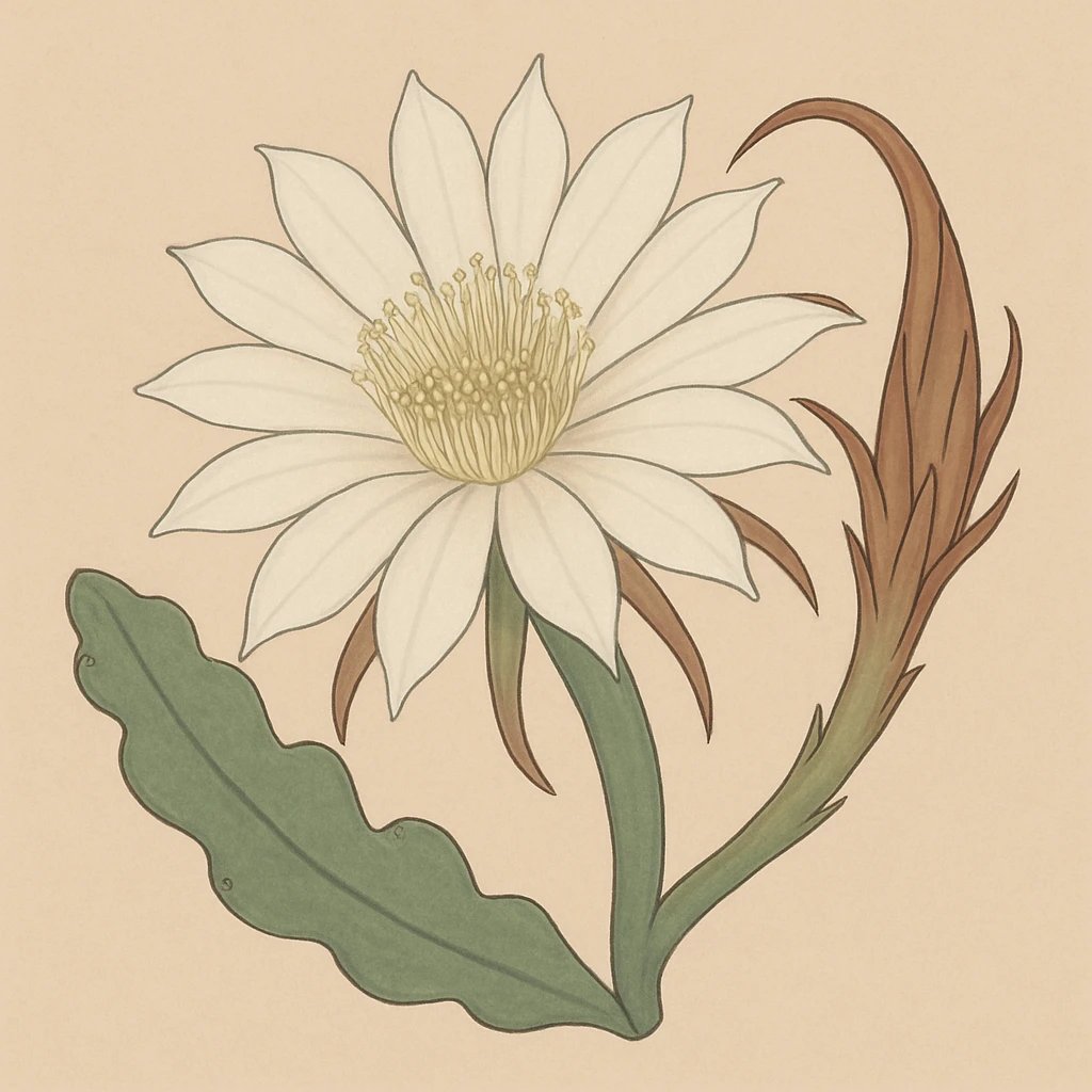 Picture of Night Blooming Cereus note