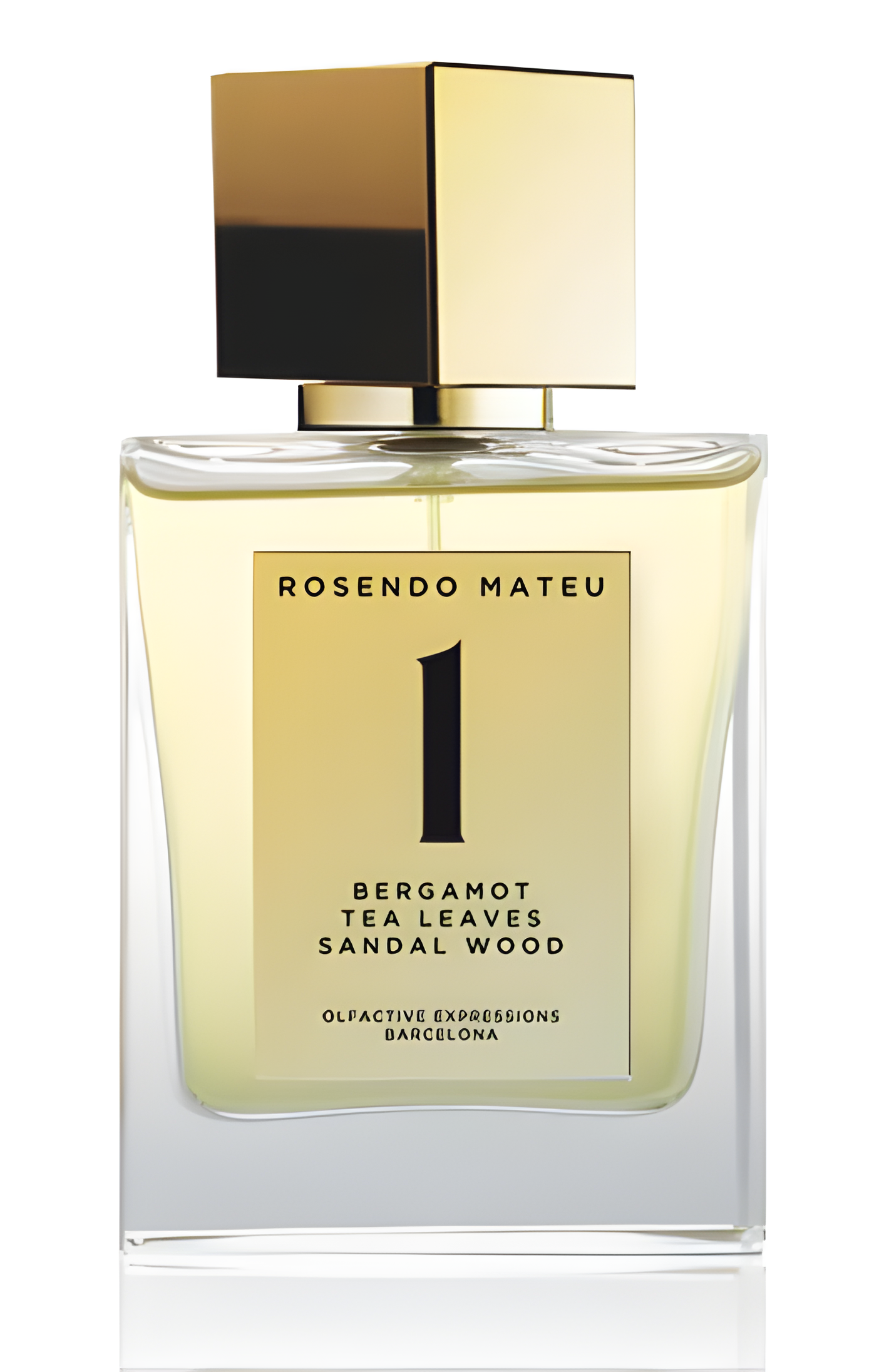 NO 1 Bergamot, Tea Leaves, Sandal Wood by Rosendo Mateu Olfactive Expressions perfume bottle