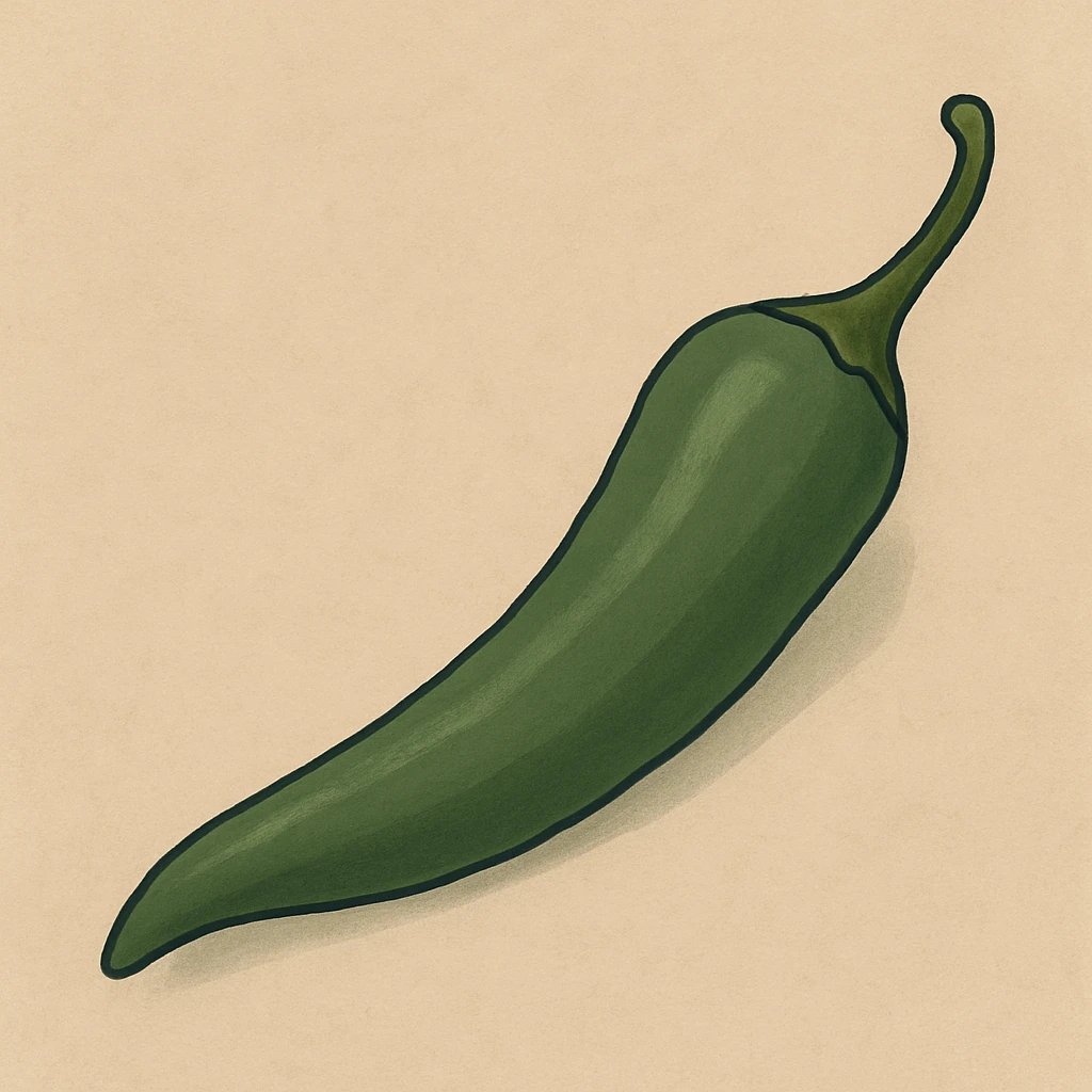 Picture of Green Chilli note