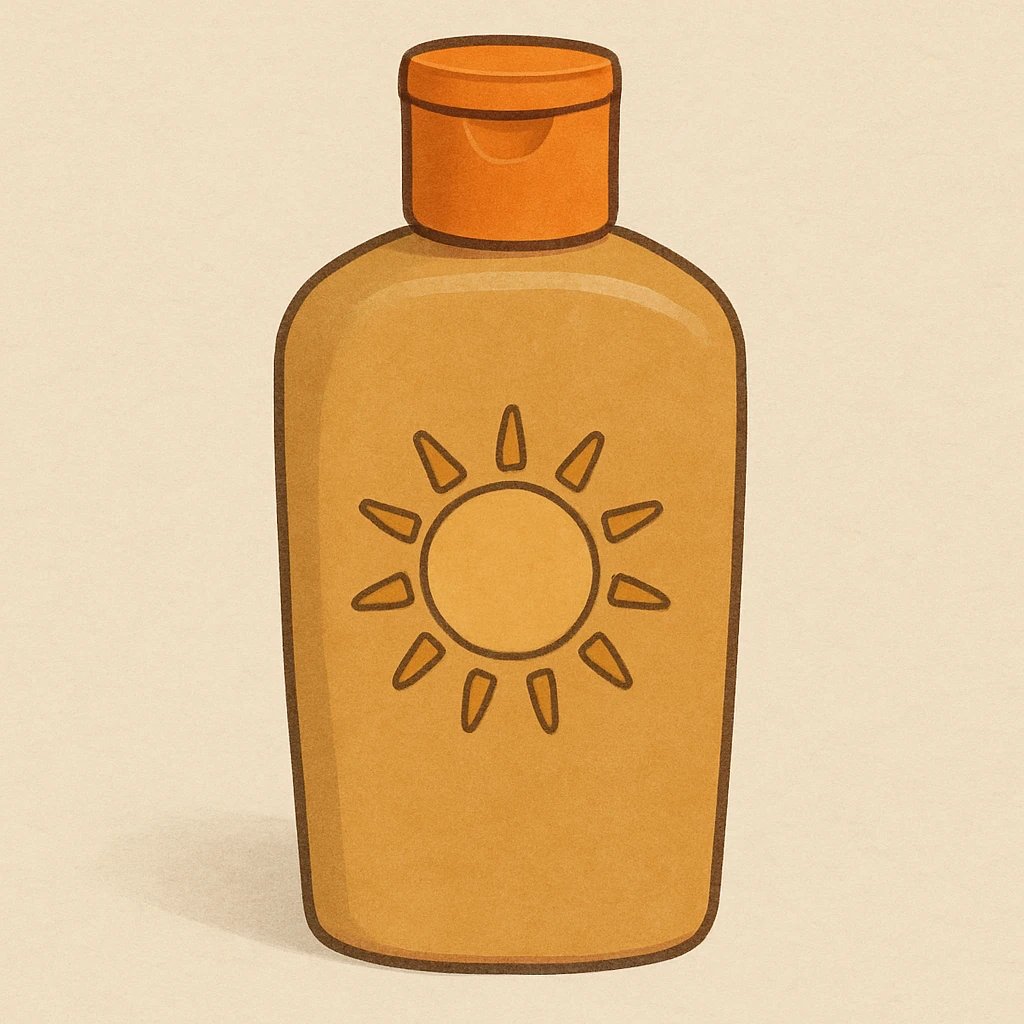 Picture of Suntan Lotion note