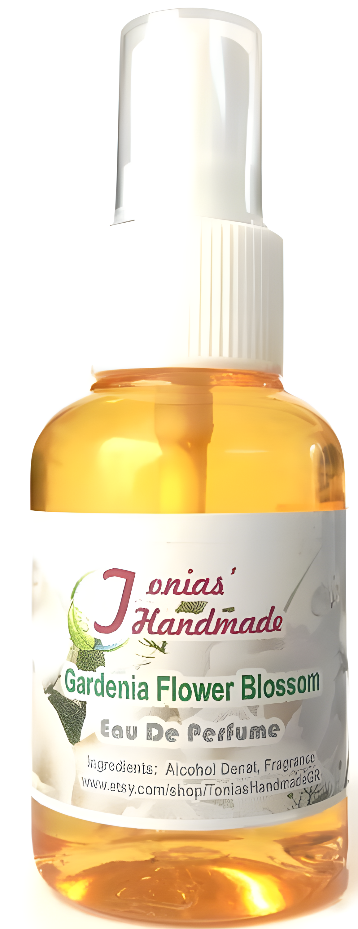 Gardenia Flower Blossom by Tonias' Handmade perfume bottle