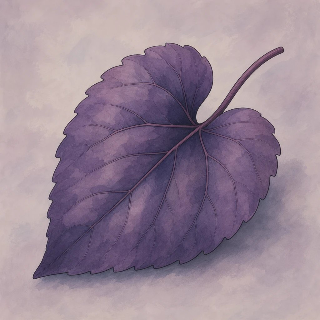 Picture of Violet Leaf note