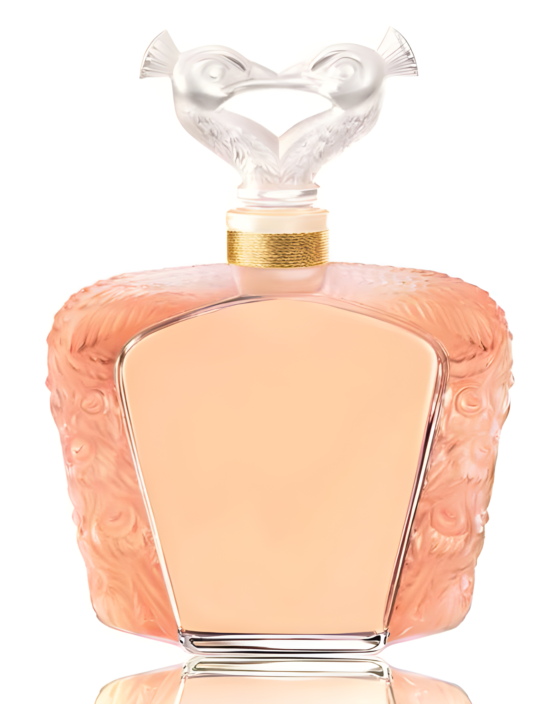 Lalique de Lalique Deux Paons Crystal Flacon by Lalique perfume bottle