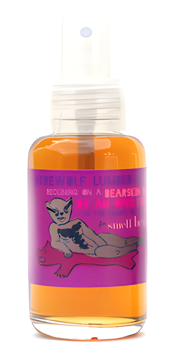 Werewolf Lumberjack Reclining on a Bearskin Rug by Smell Bent perfume bottle