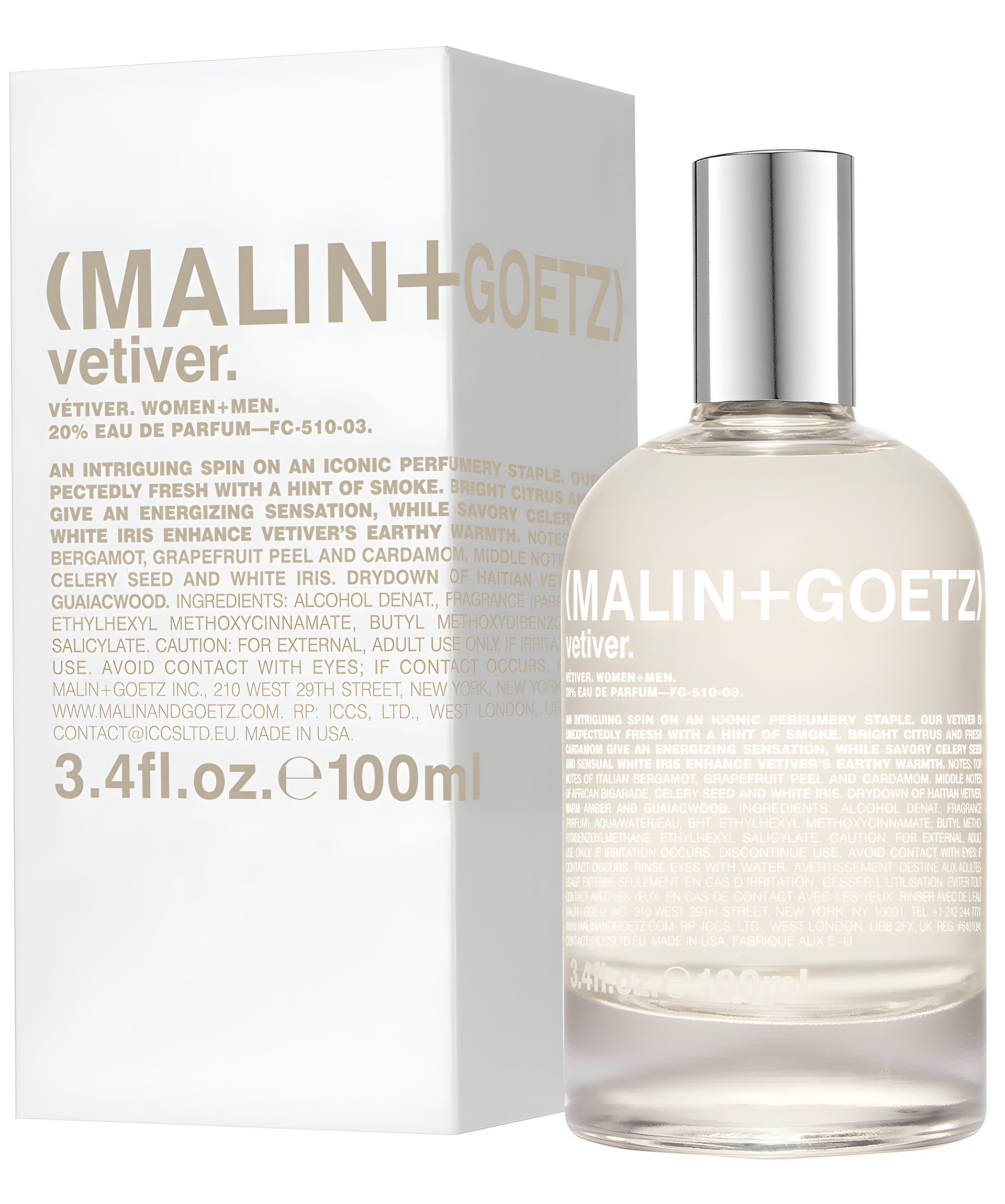 Vetiver by Malin+Goetz perfume bottle