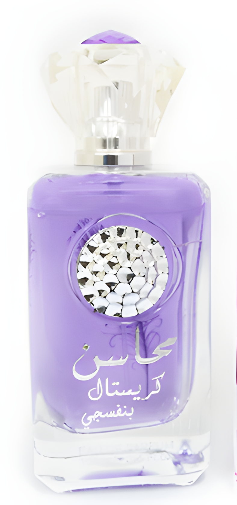 Mahasin Crystal Banafsaj by Lattafa Perfumes perfume bottle