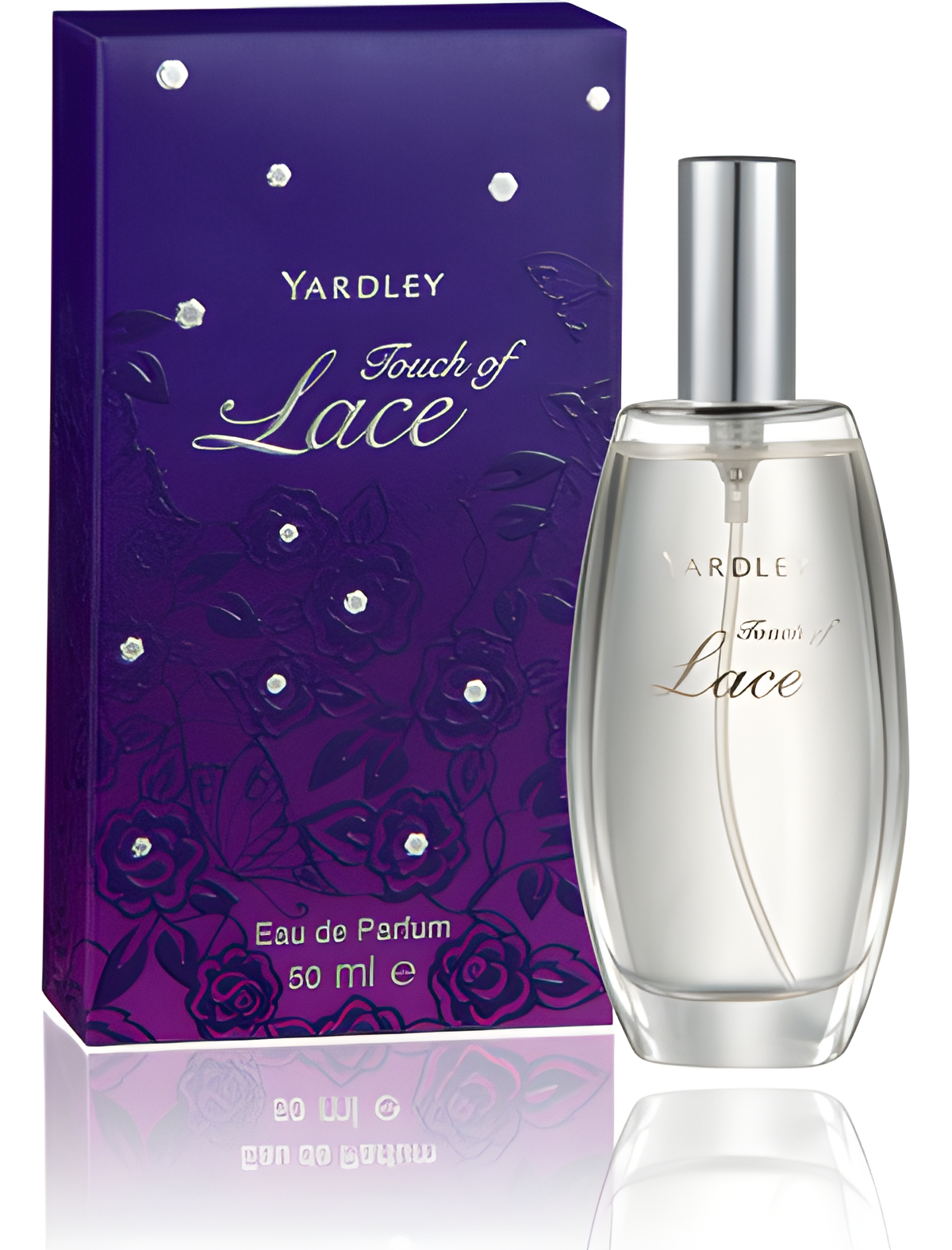 Touch of Lace by Yardley perfume bottle