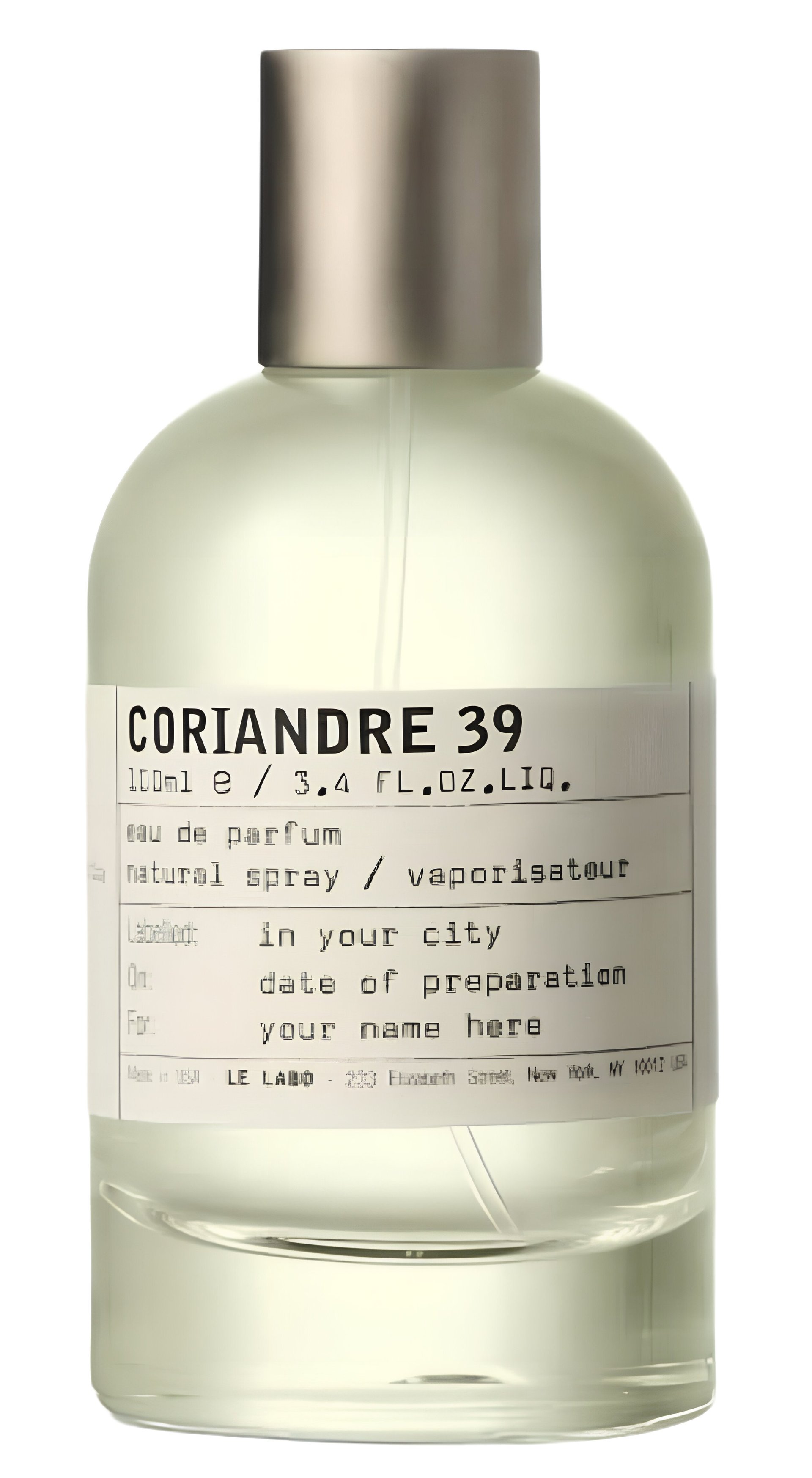 Coriandre 39 by Le Labo perfume bottle