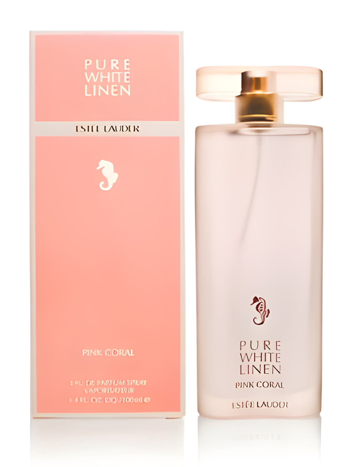 Pure White Linen Pink Coral by Estée Lauder perfume bottle