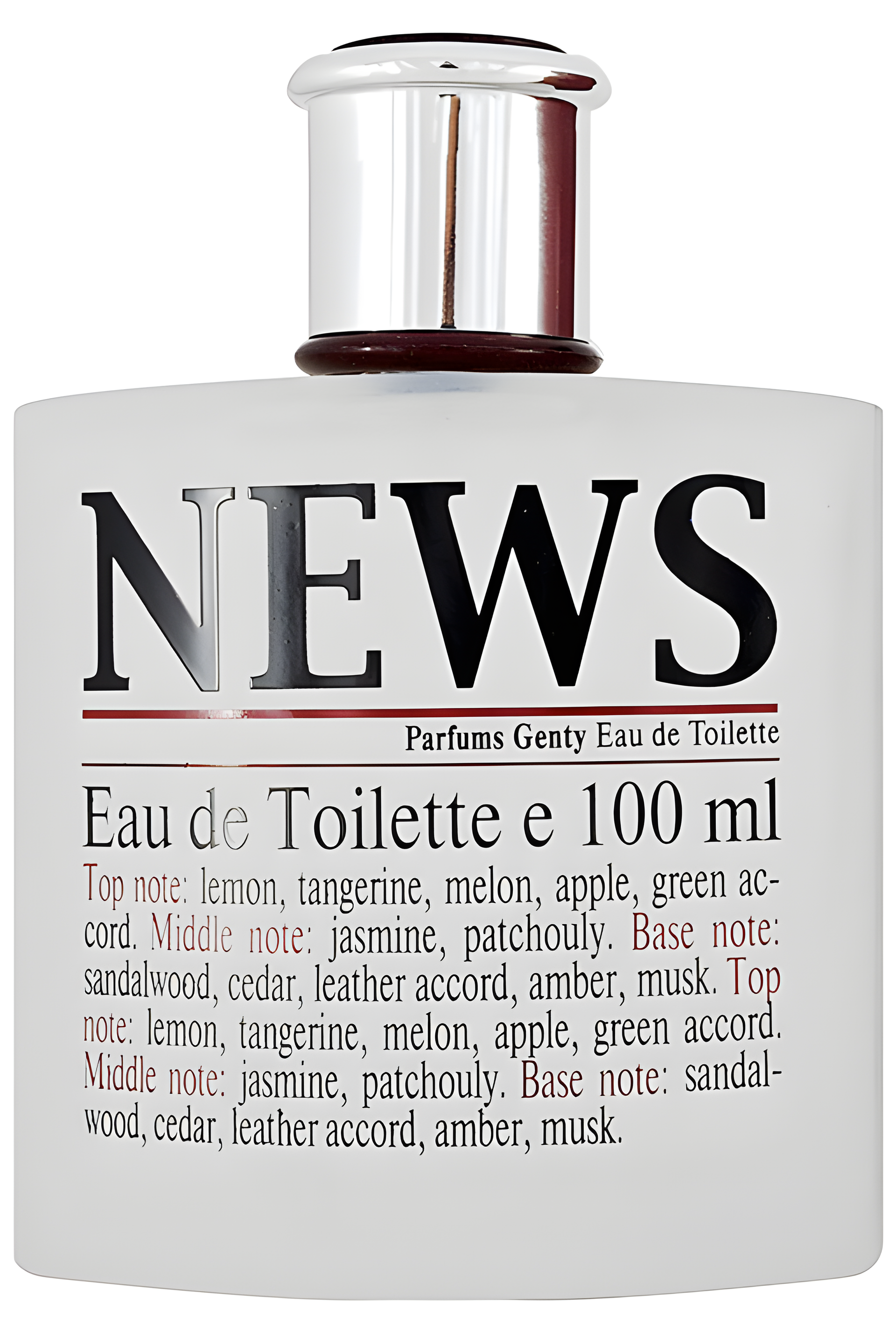 News by Parfums Genty perfume bottle
