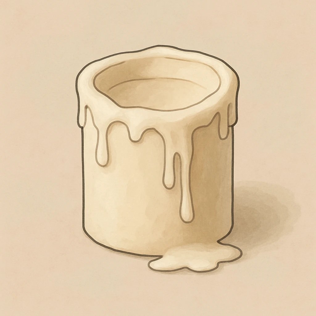 Picture of Candle Wax note