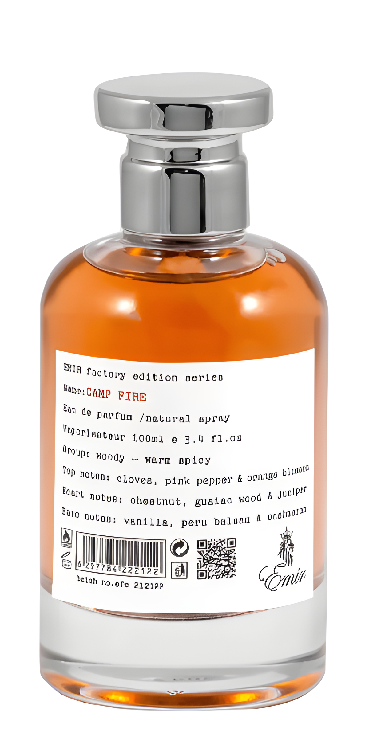 Camp Fire Emir Factory Edition by Paris Corner perfume bottle
