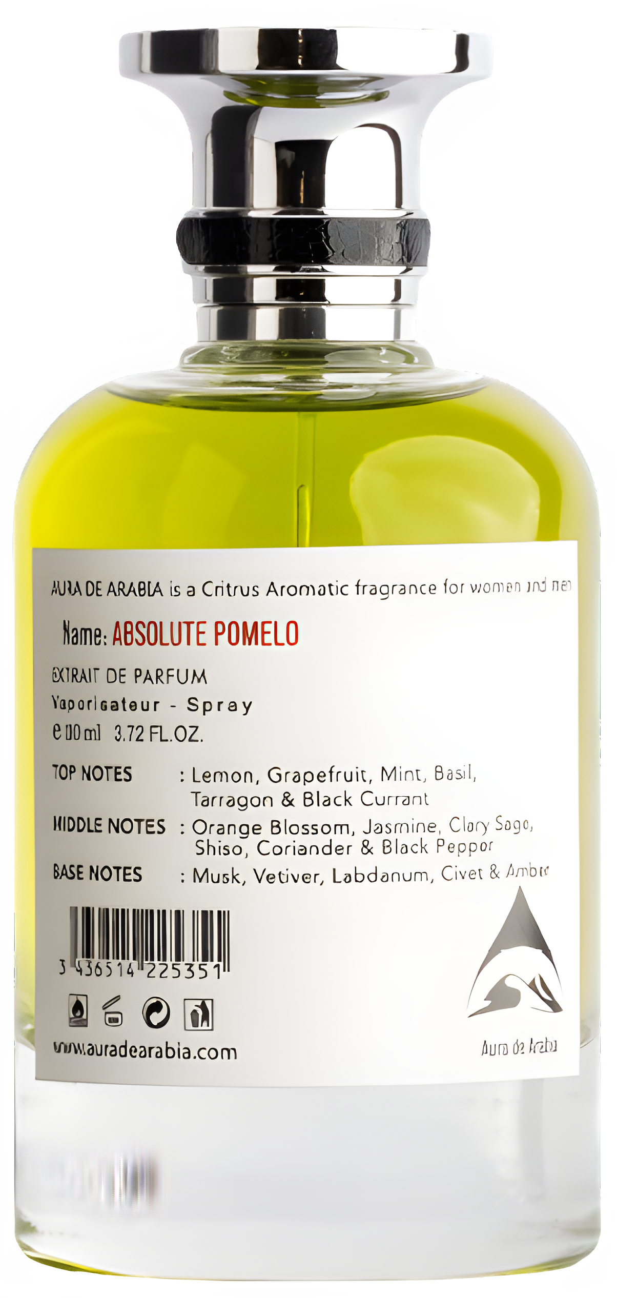 Absolute Pomelo by Aura de Arabia perfume bottle