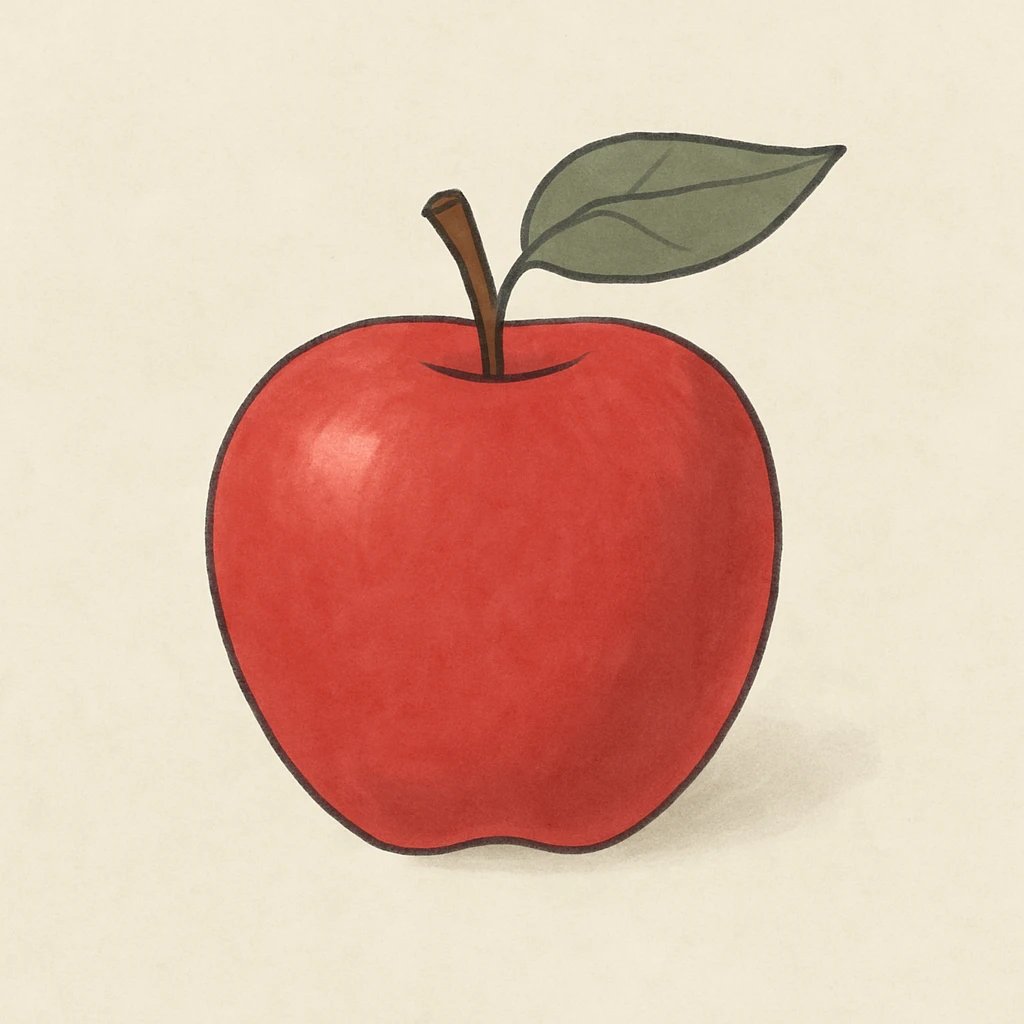 Picture of Red Apple note