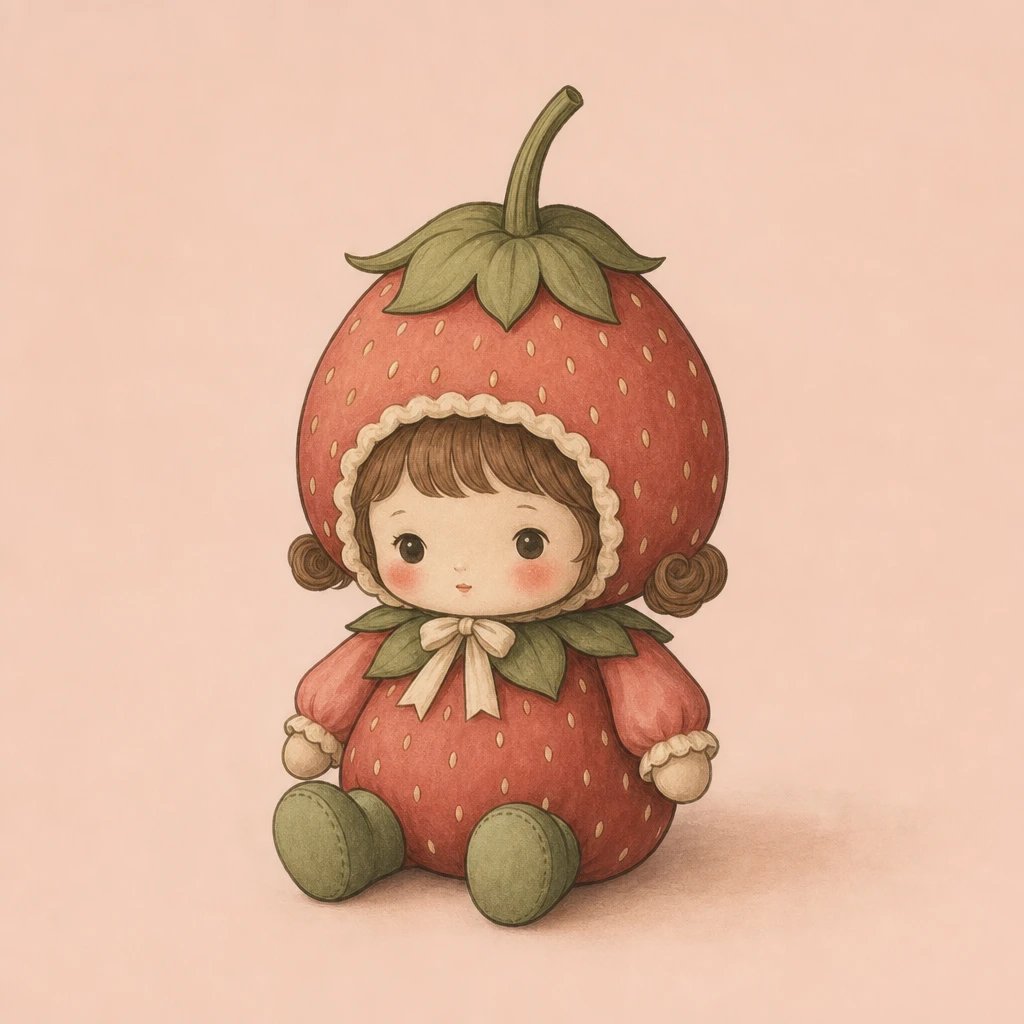 Picture of Little Doll Strawberry note