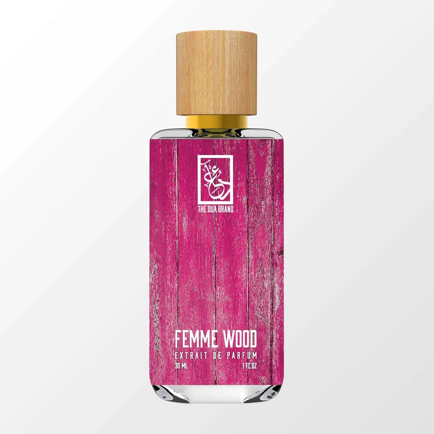 Femme Wood by The Dua Brand perfume bottle