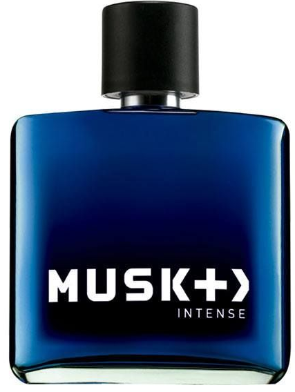 Musk + > Intense by Avon perfume bottle