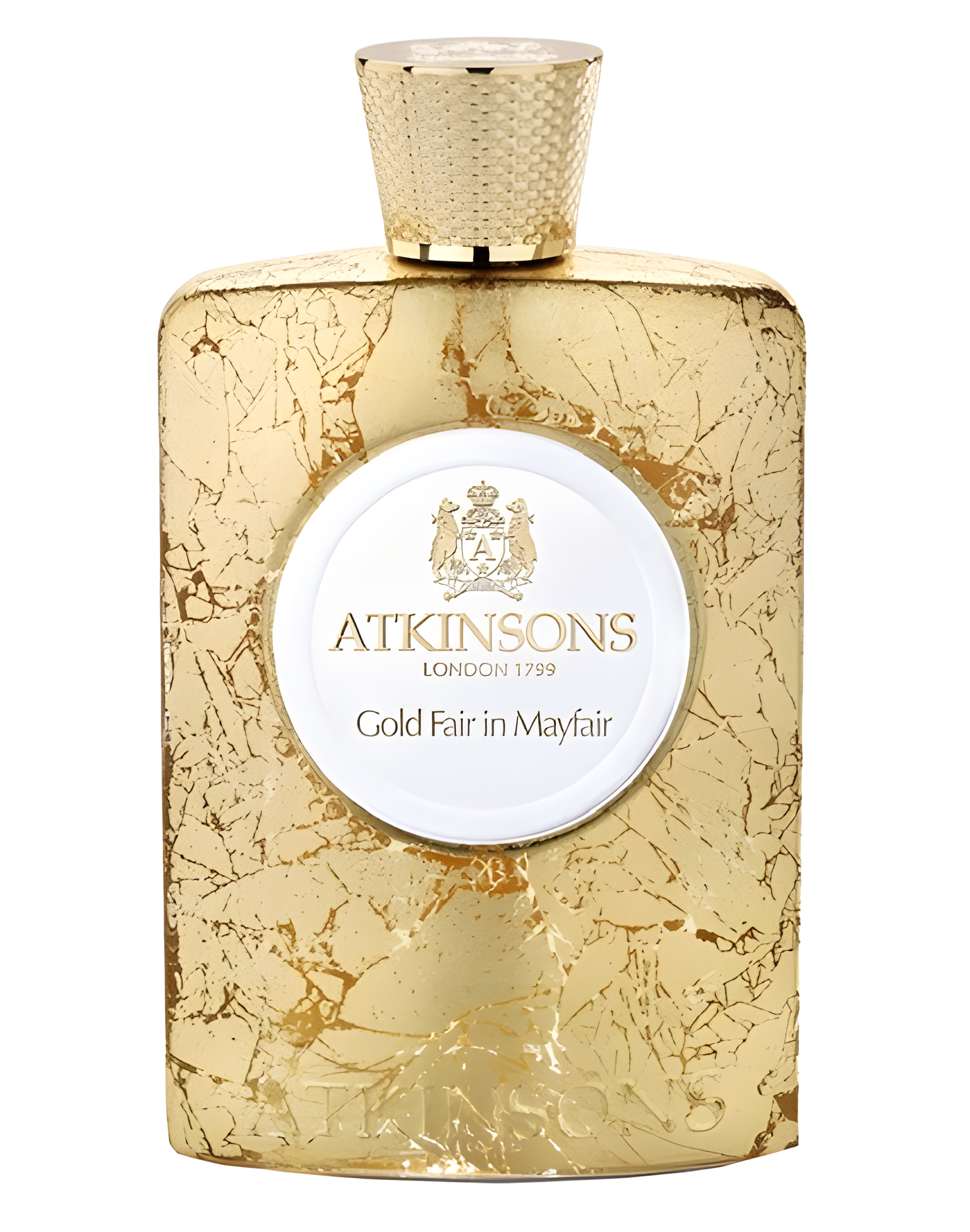 Gold Fair in Mayfair by Atkinsons perfume bottle
