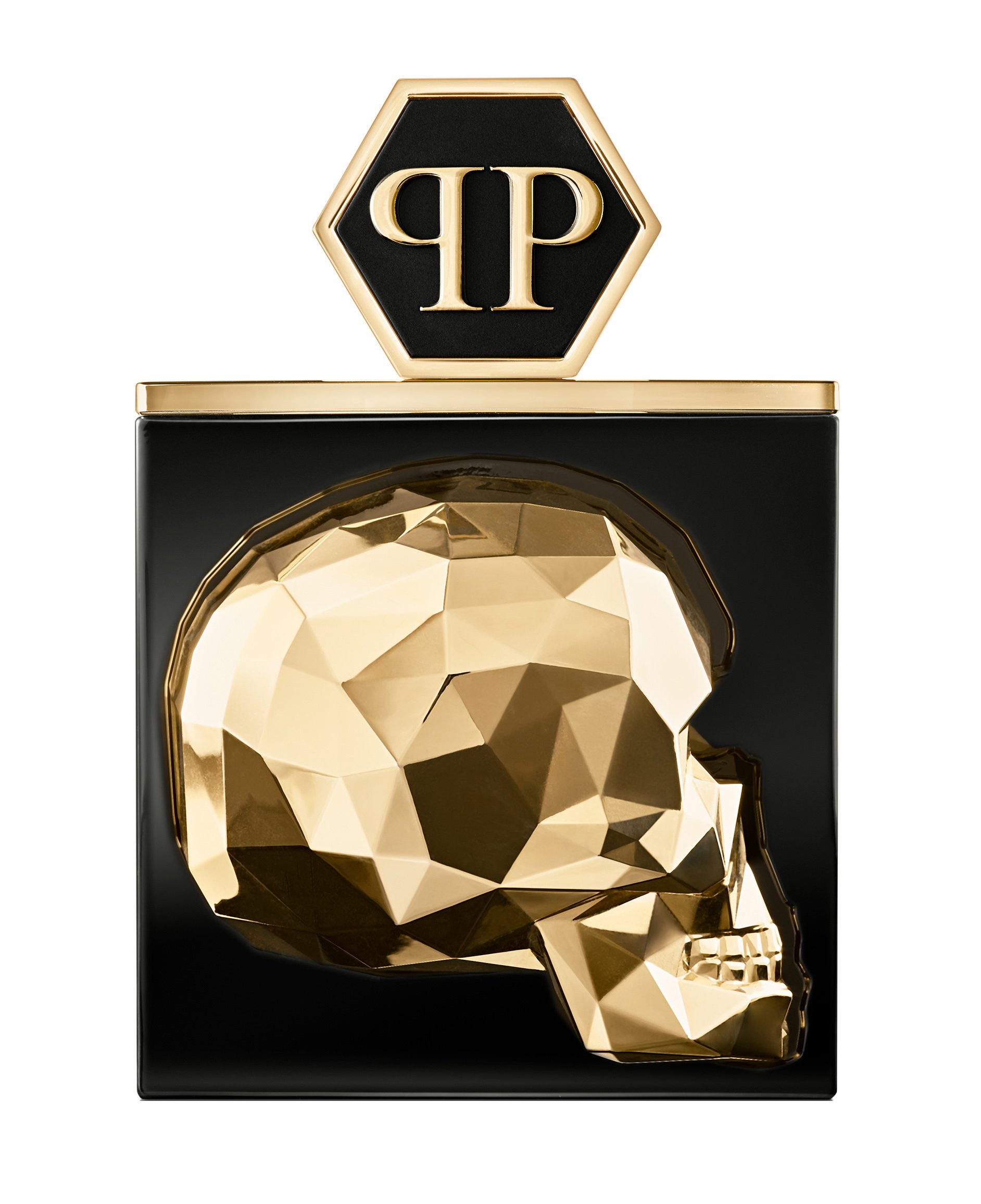 The $kull Gold Edition Parfum by Philipp Plein Parfums perfume bottle