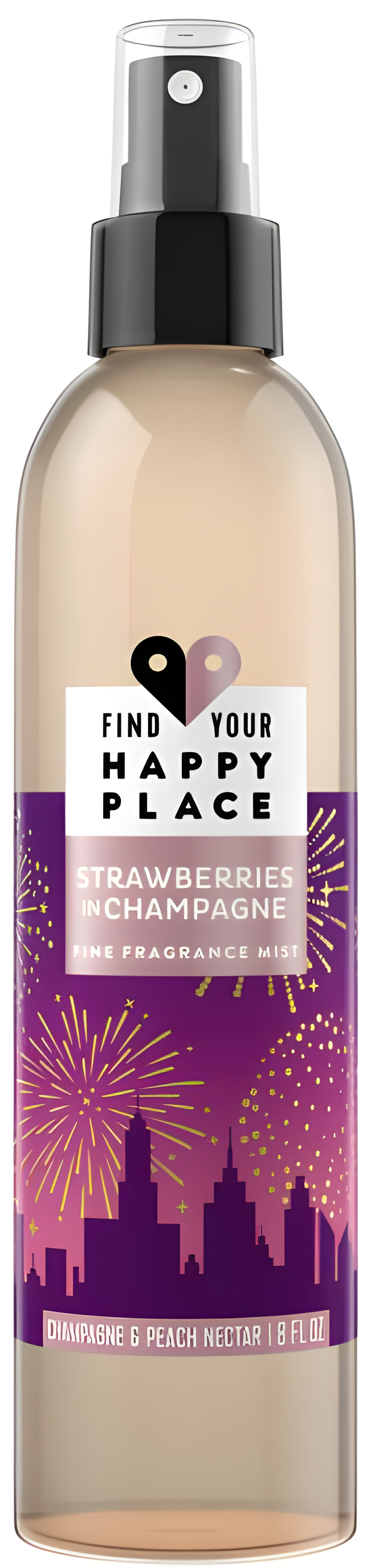 Strawberries in Champagne by Find Your Happy Place perfume bottle