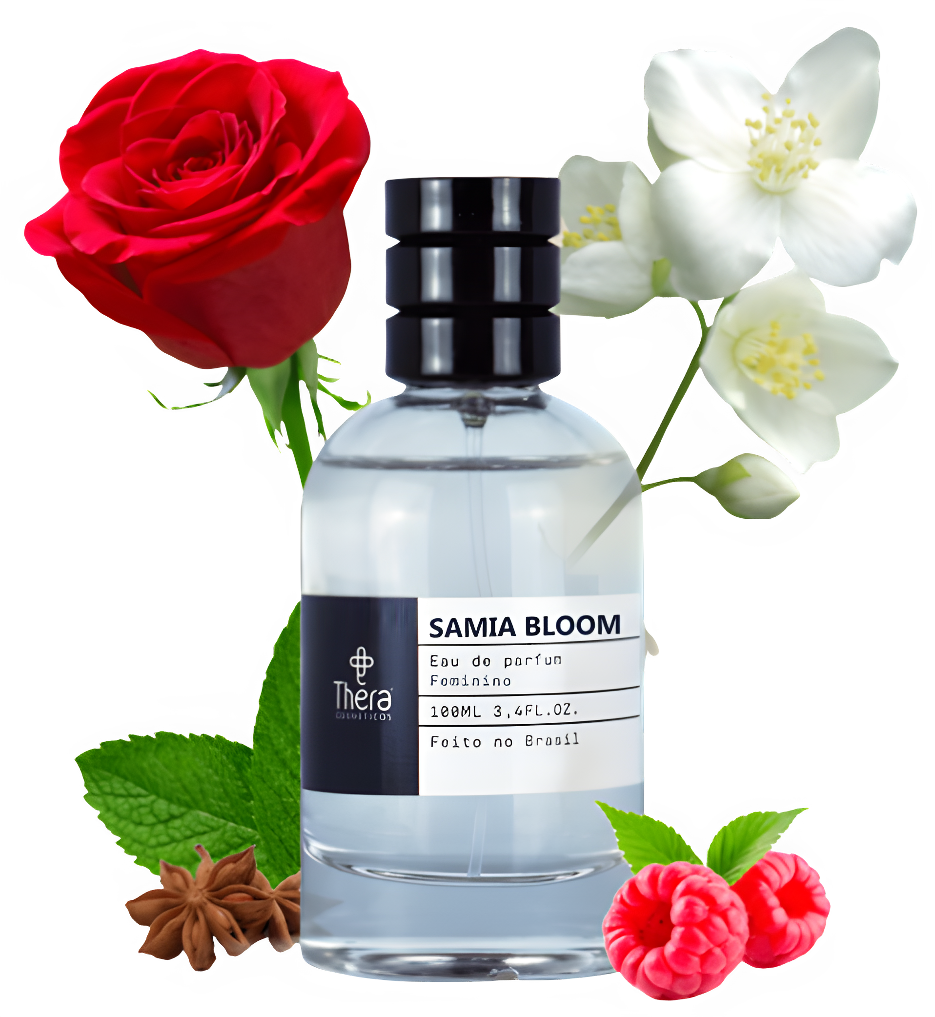 Samia Bloom by Thera Cosméticos perfume bottle