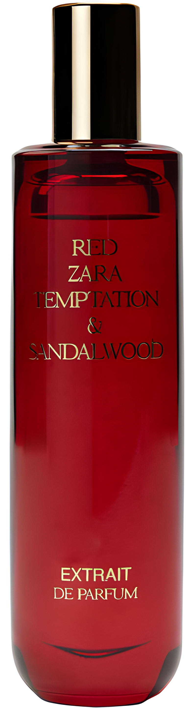 Red Temptation Sandalwood by Zara perfume bottle