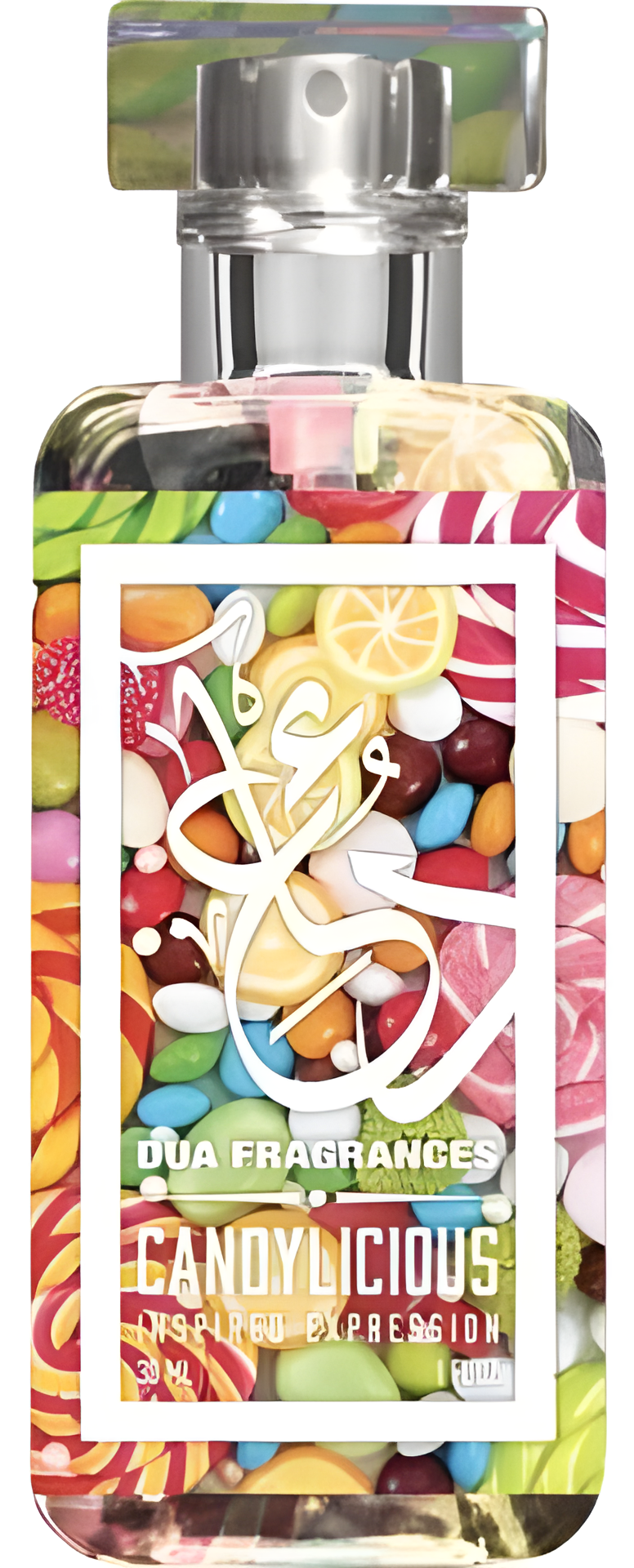 Candylicious by The Dua Brand perfume bottle
