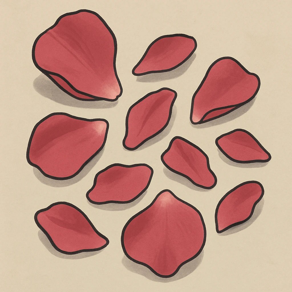 Picture of Rose Petals note