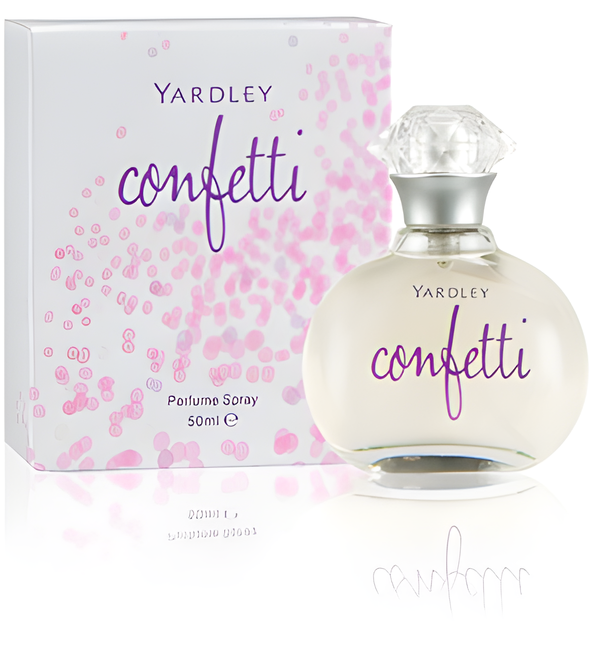 Confetti by Yardley perfume bottle