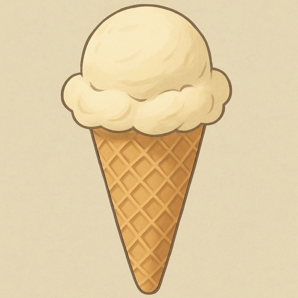 Picture of Vanilla Ice Cream note