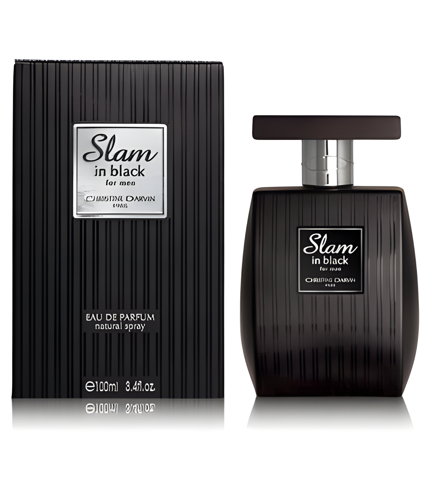 Slam in Black for Men by Christine Darvin perfume bottle