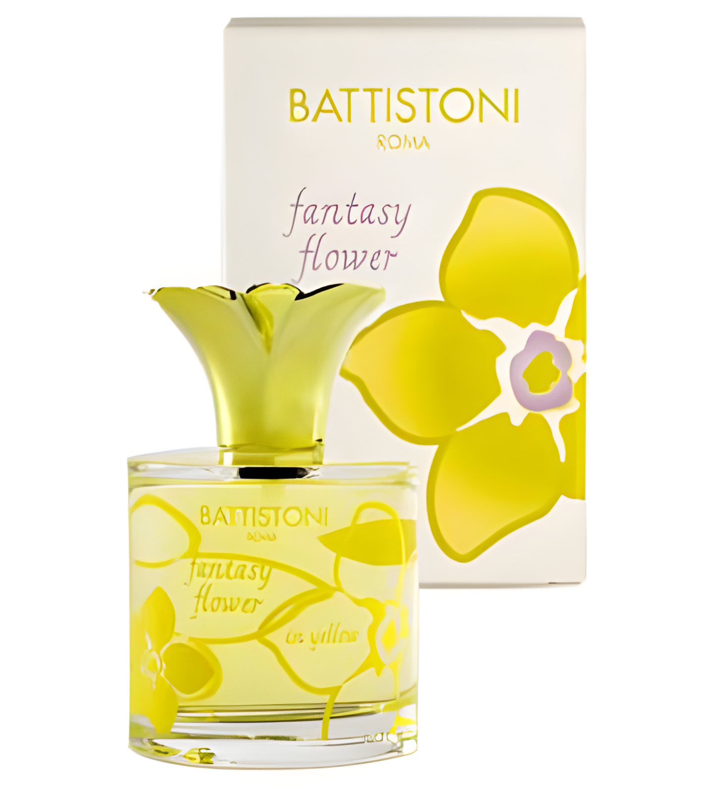 Fantasy Flower in Yellow by Battistoni perfume bottle