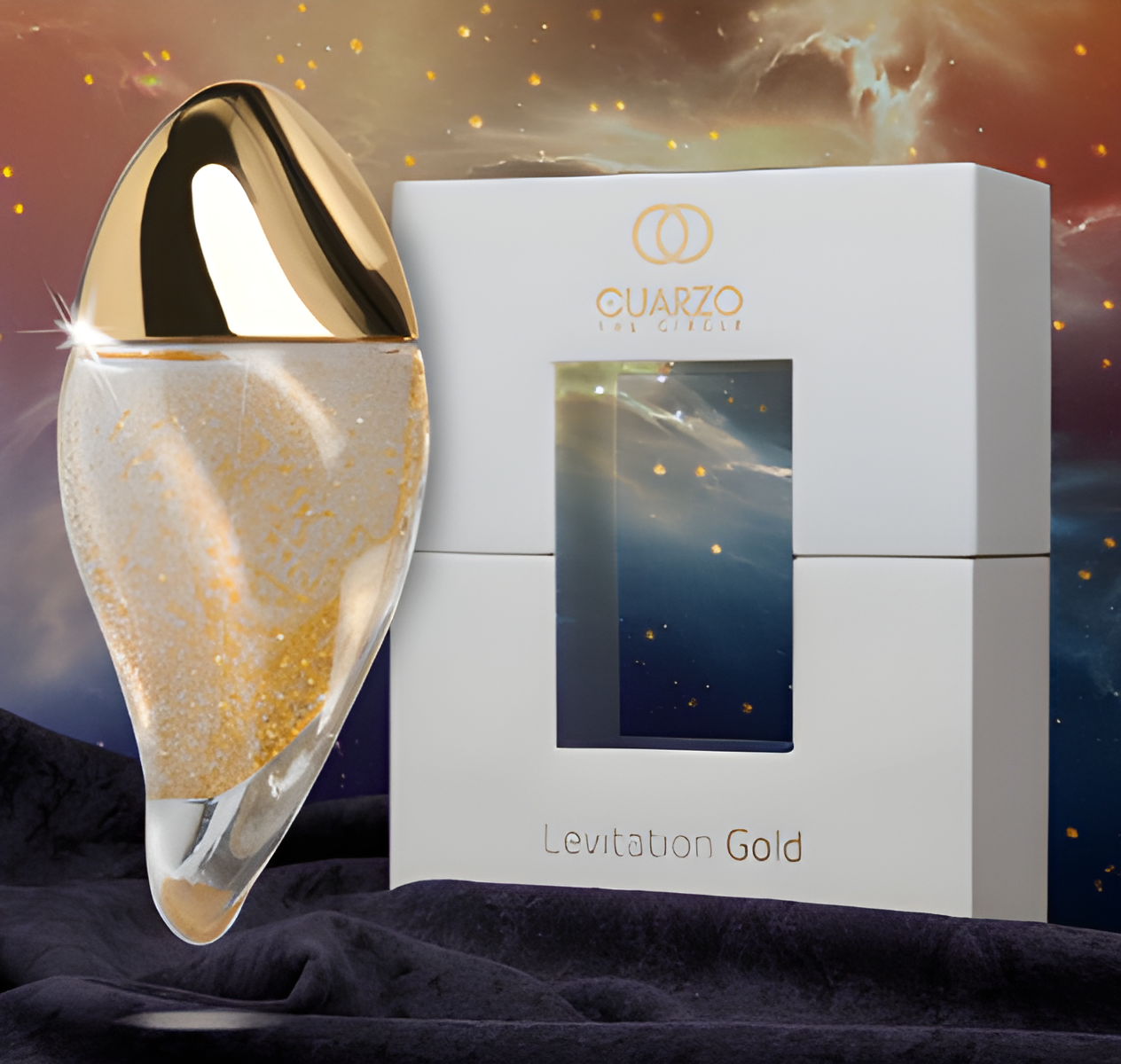Levitation Gold by Cuarzo The Circle perfume bottle