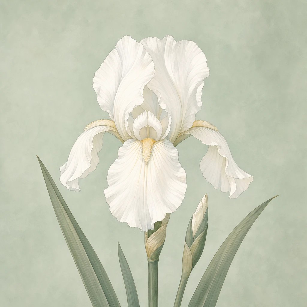 Picture of White Iris note