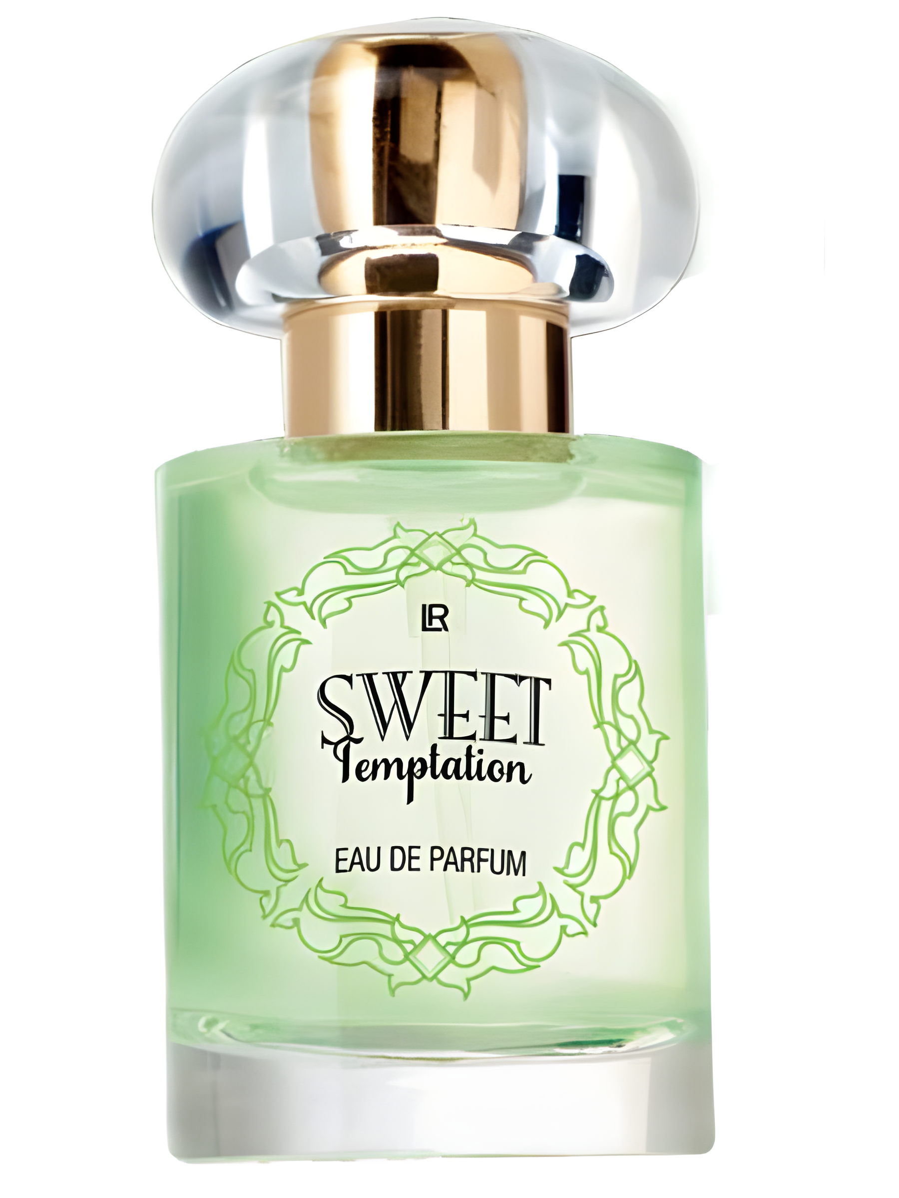 Sweet Temptation Green by LR perfume bottle