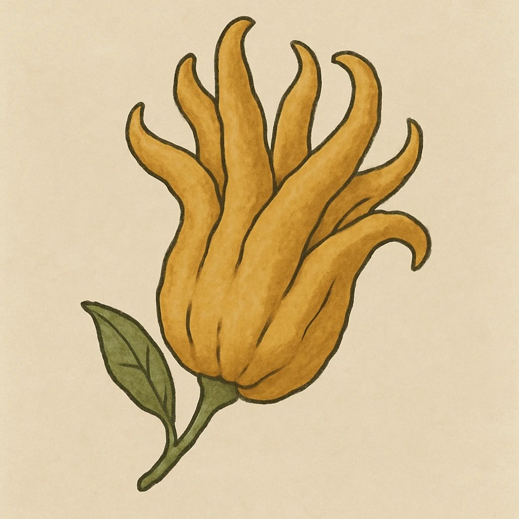 Picture of Buddha's hand note