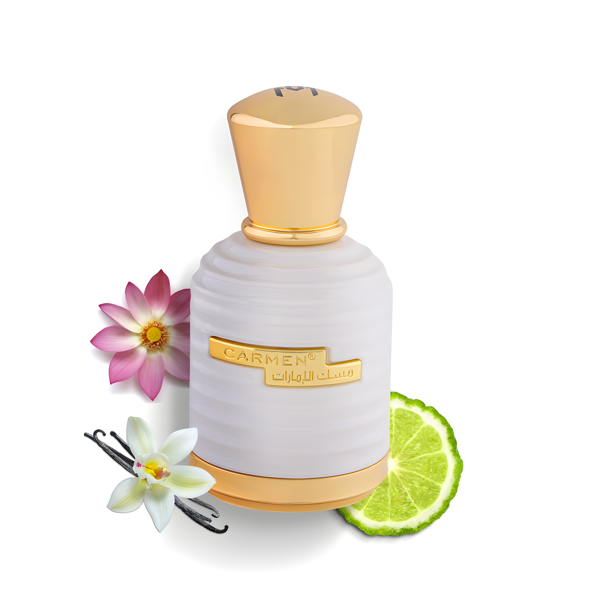 White Carmen by Musk perfume bottle
