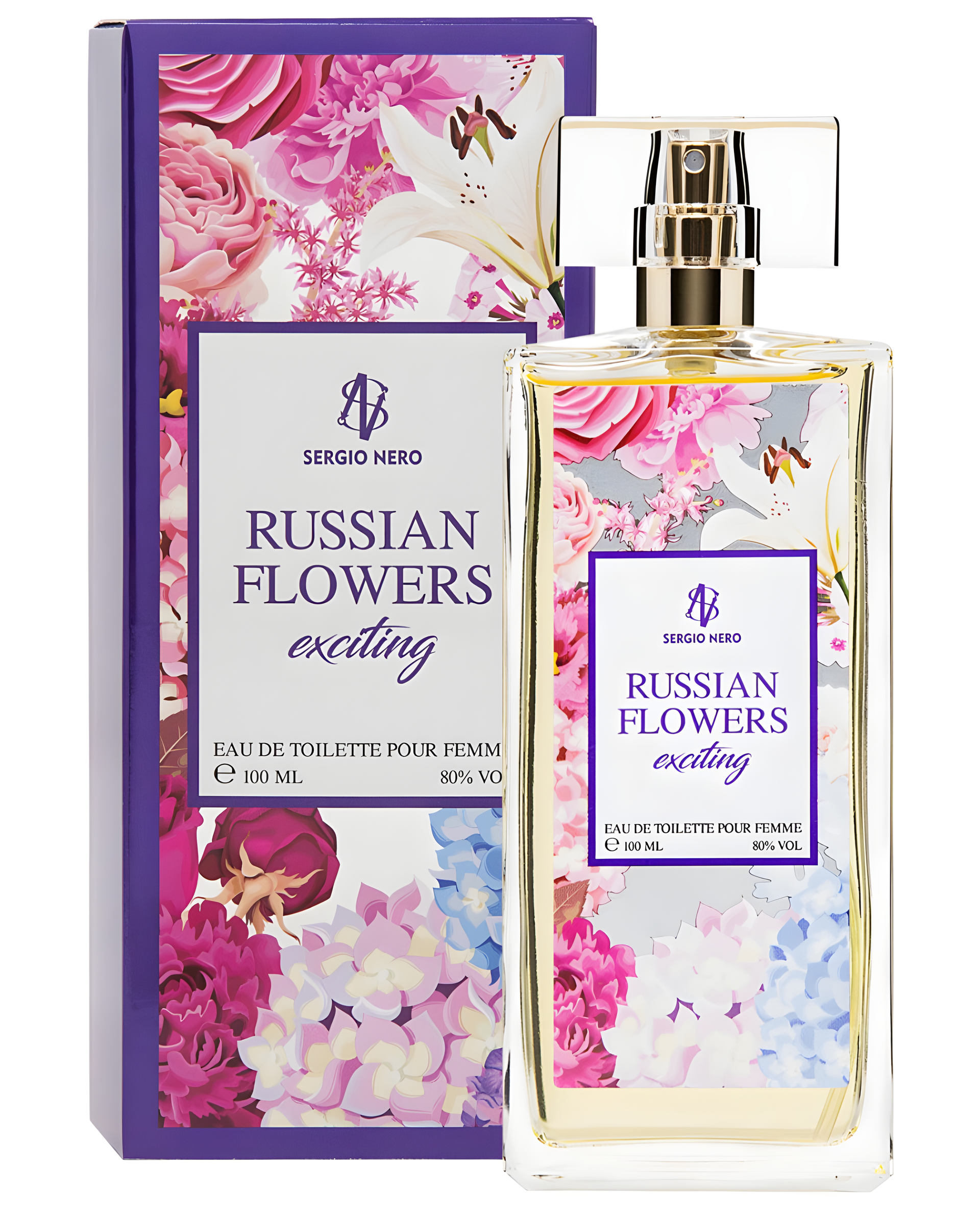 Russian Flowers Exciting by Sergio Nero perfume bottle