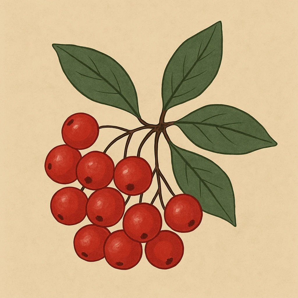 Picture of Red Berries note