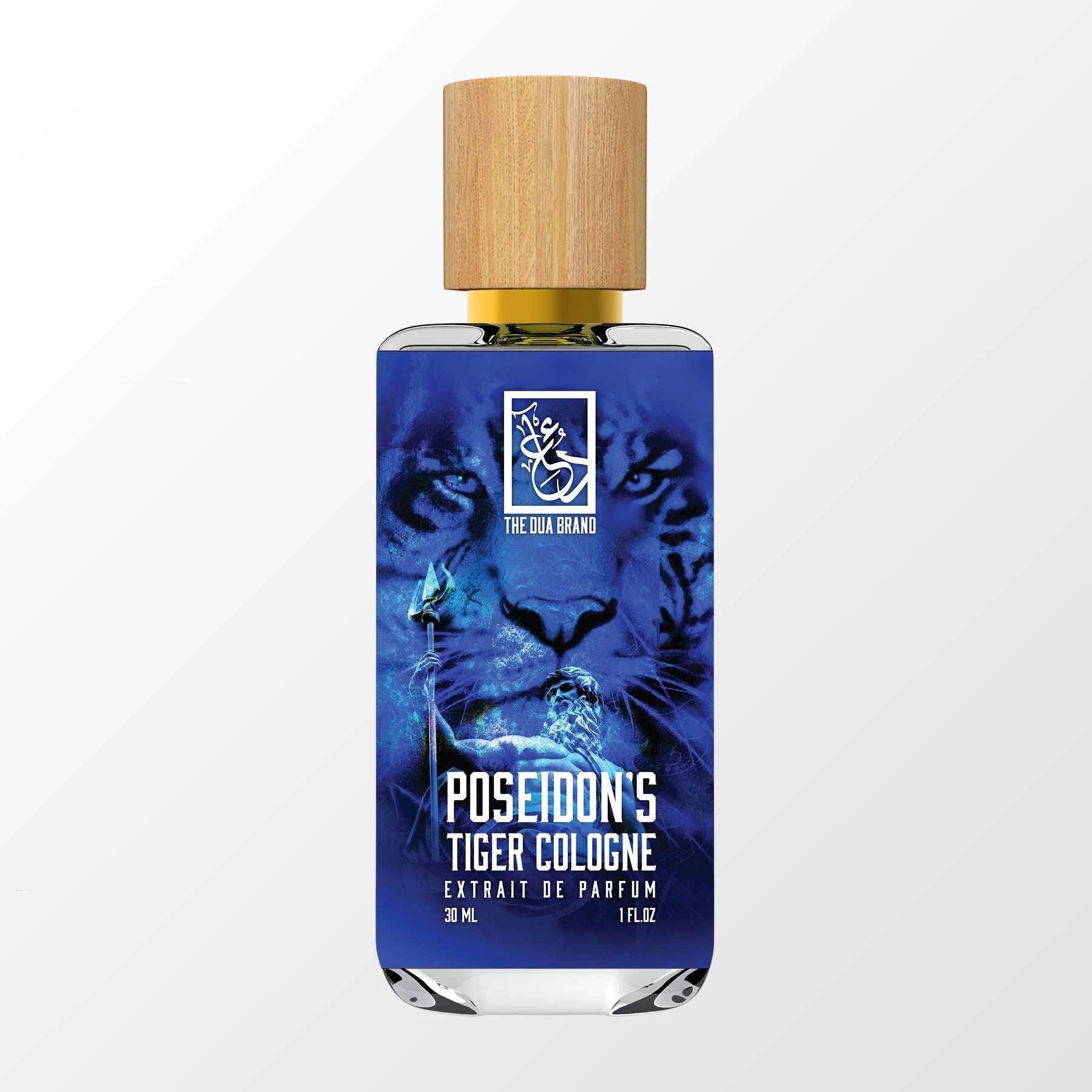 Poseidon’s Tiger Cologne by The Dua Brand perfume bottle