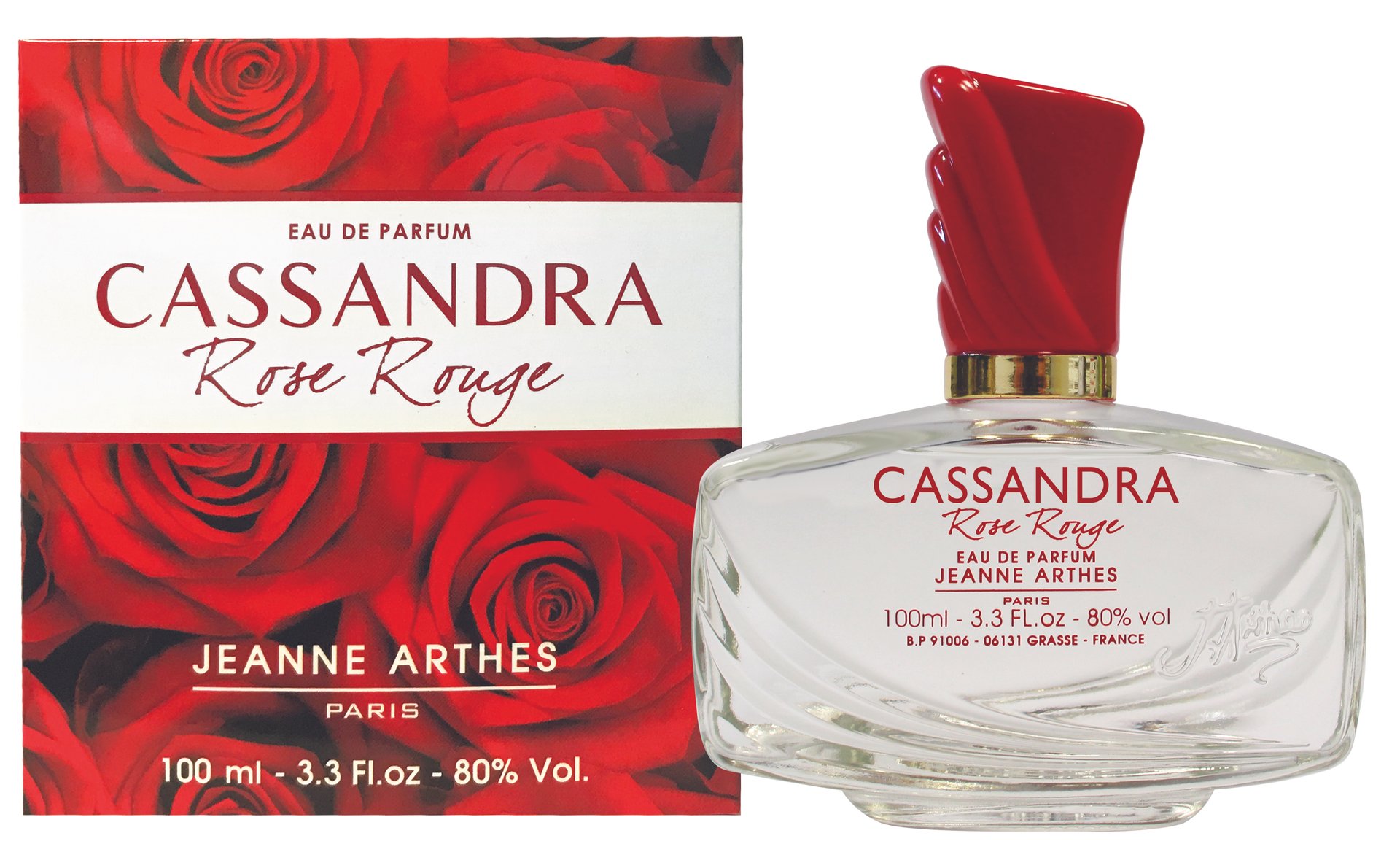 Cassandra Rose Rouge by Jeanne Arthes perfume bottle