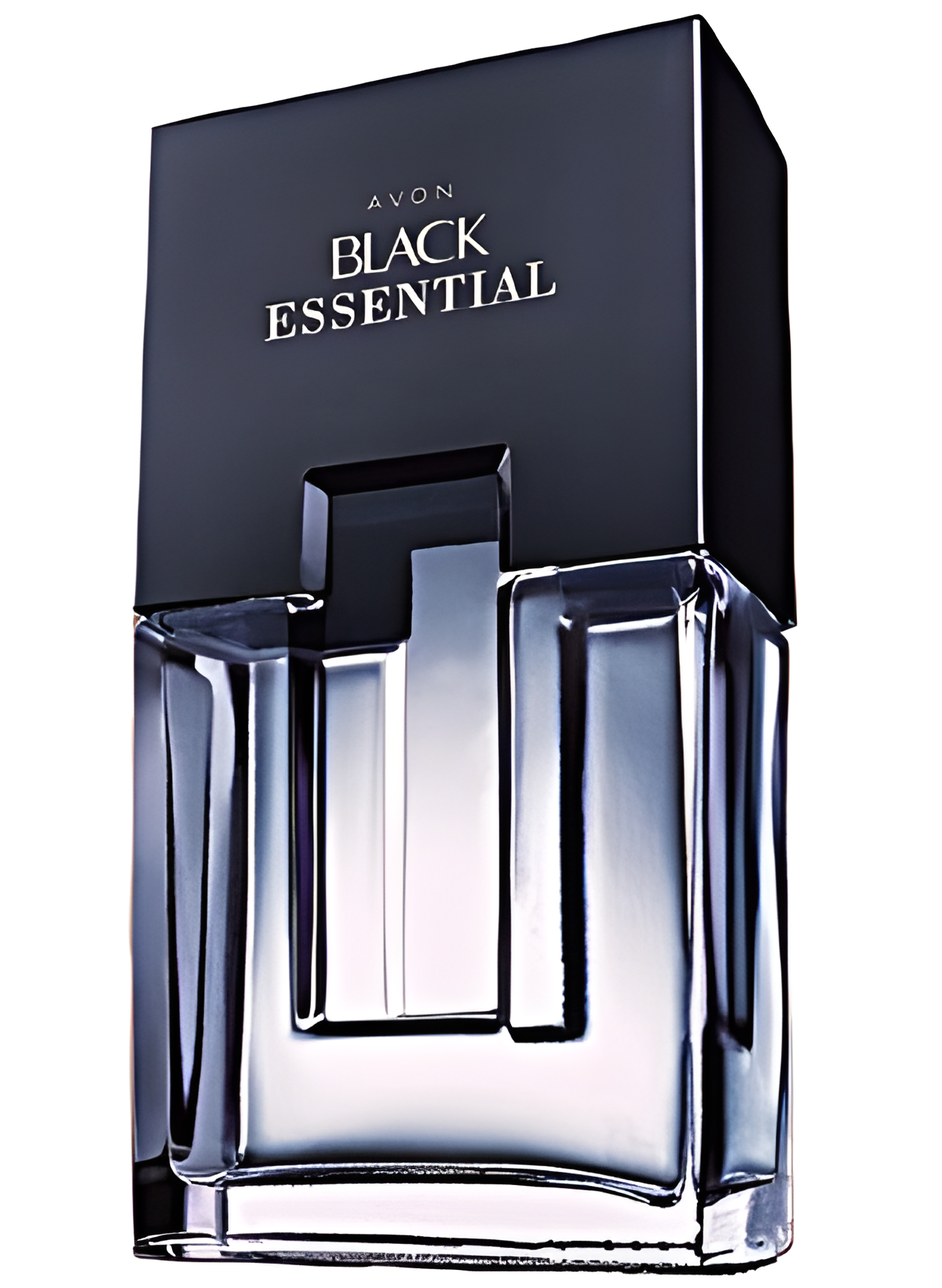 Black Essential by Avon perfume bottle