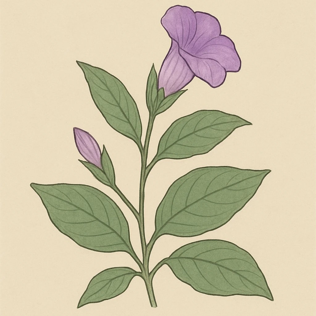 Picture of Strobilanthes Callosa note