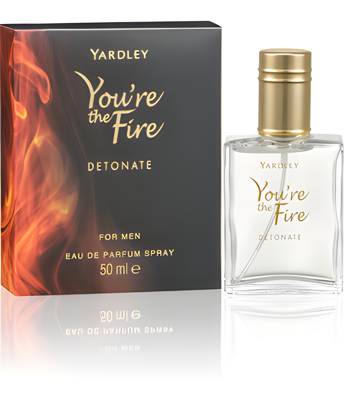 You're the Fire Detonate by Yardley perfume bottle