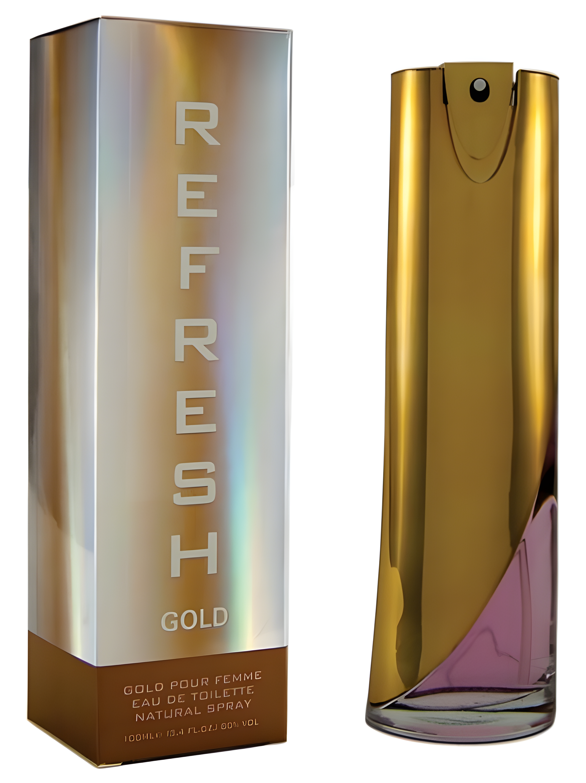 Refresh Gold by Laurelle London perfume bottle