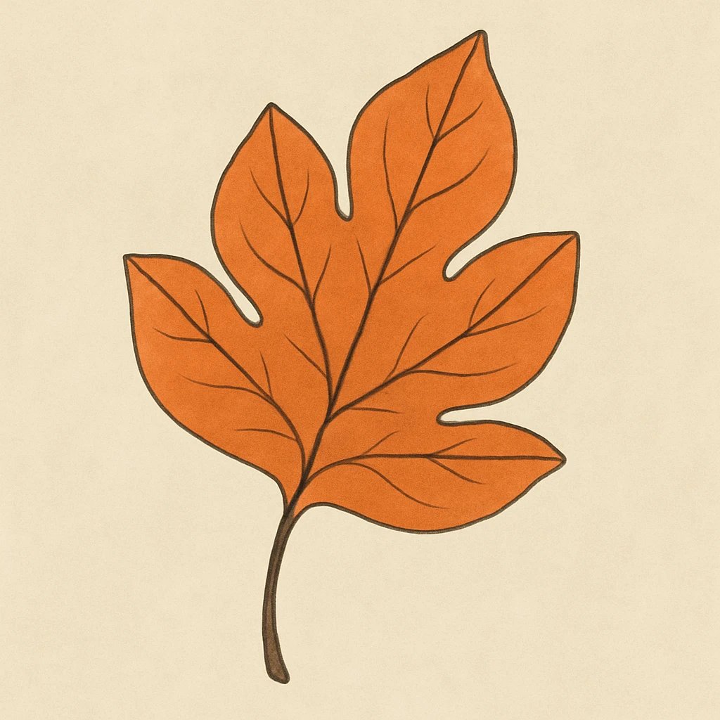 Picture of Orange Leaf note