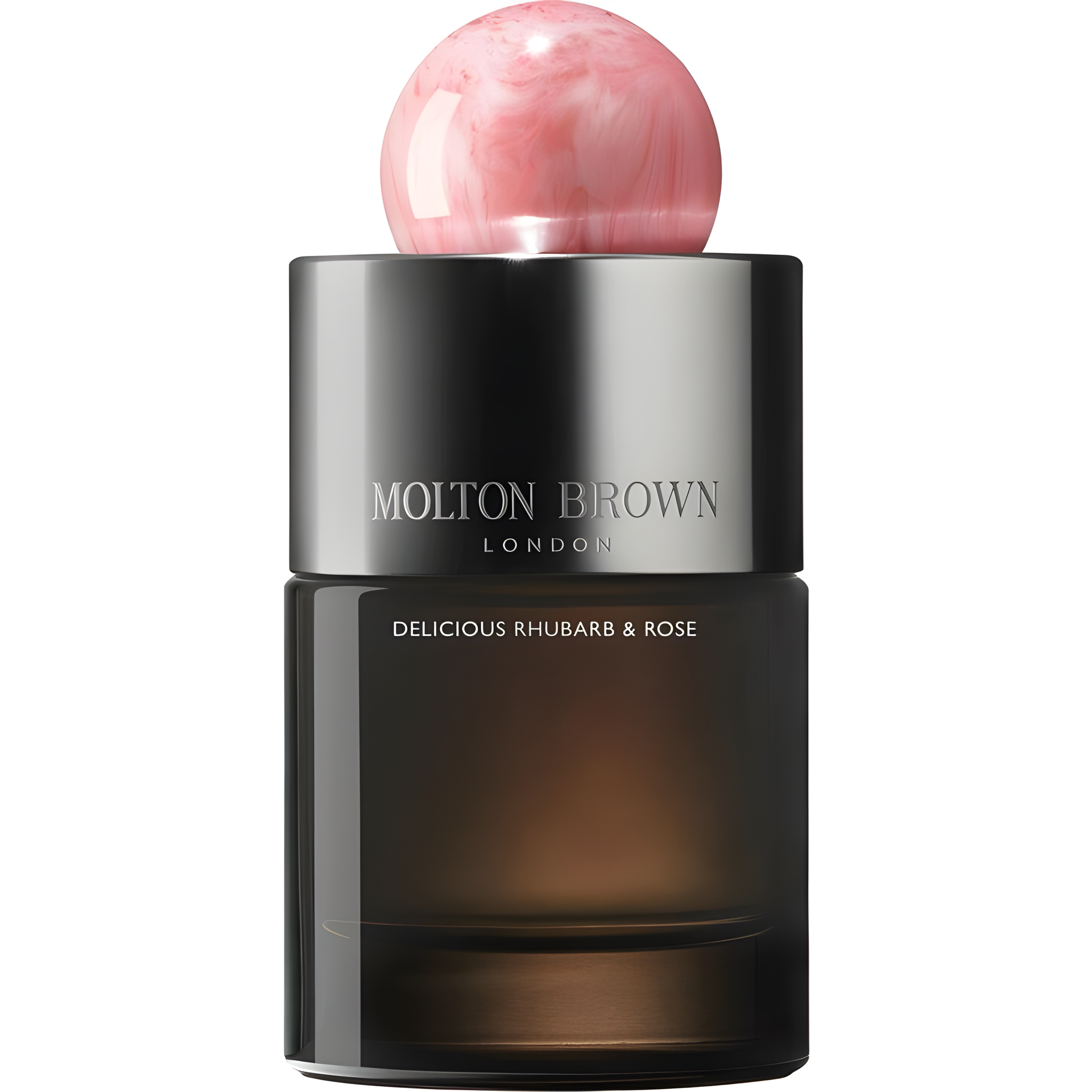 Delicious Rhubarb & Rose Eau de Parfum by Molton Brown perfume bottle