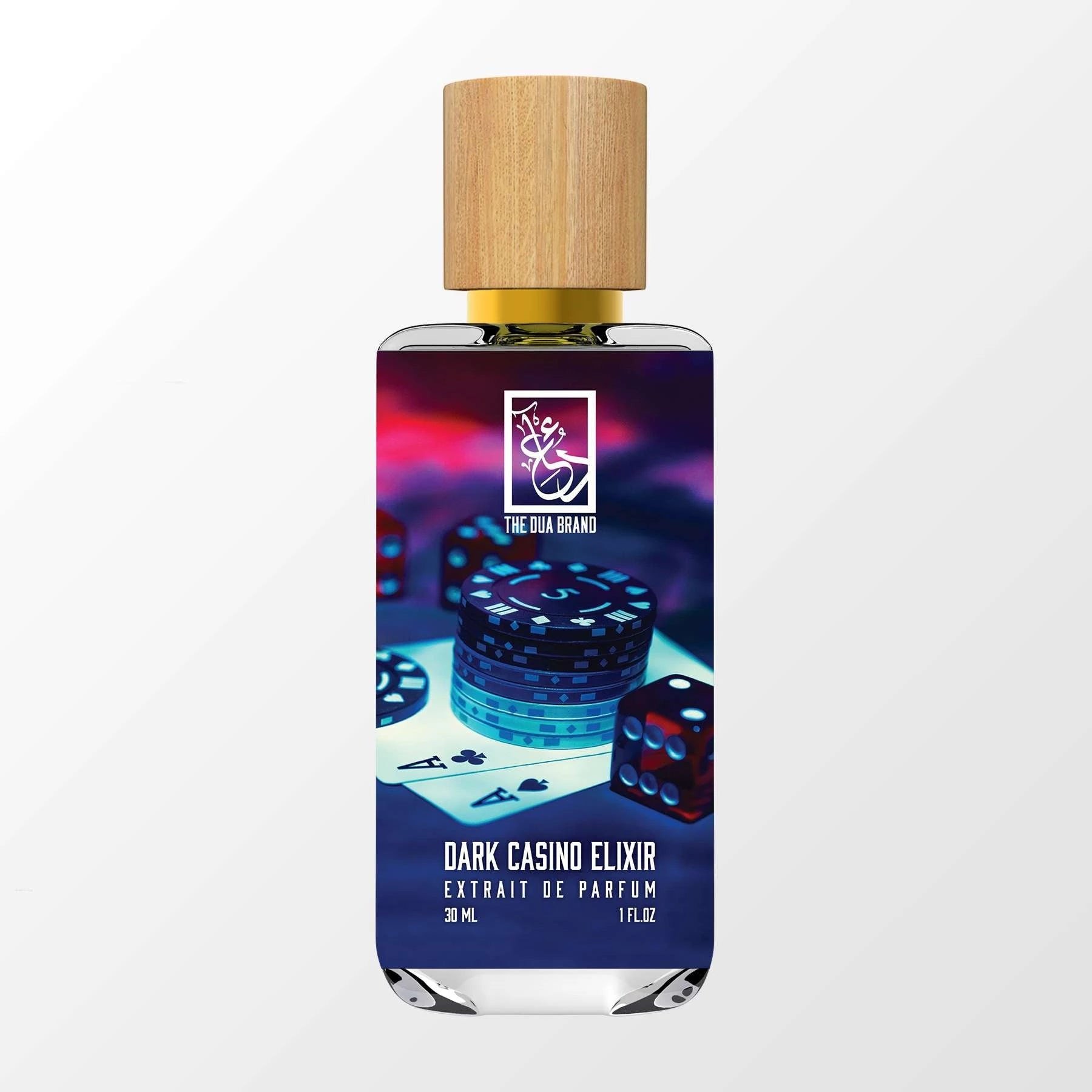 Dark Casino Elixir by The Dua Brand perfume bottle